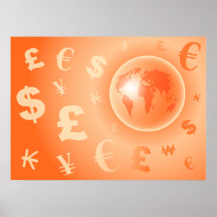 Wereldvaluta Poster