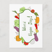 Wereldvegetarisch daglicht briefkaart (Voorkant)