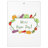 Wereldvegetarisch daglicht klembord (Achterkant)