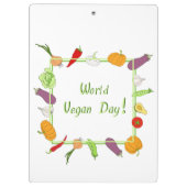 Wereldvegetarisch daglicht klembord (Achterkant)