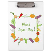 Wereldvegetarisch daglicht klembord (Voorkant)