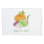 Wereldvegetarisch daglicht kussensloop (Voorkant)