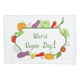 Wereldvegetarisch daglicht kussensloop