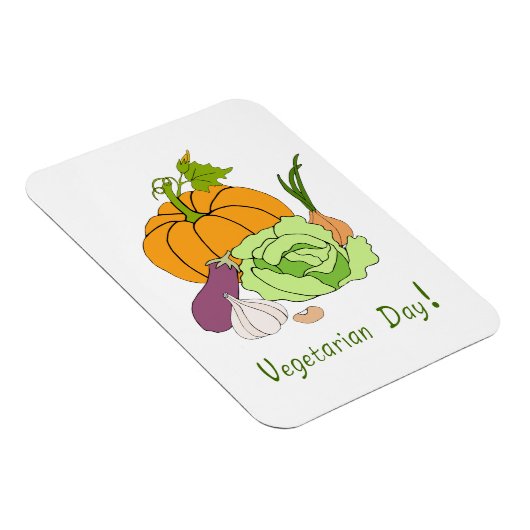 Wereldvegetarisch daglicht magneet (Rechterzijde)