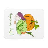 Wereldvegetarisch daglicht magneet (Horizontaal)