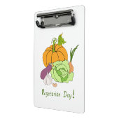 Wereldvegetarisch daglicht mini klembord (Angled2)