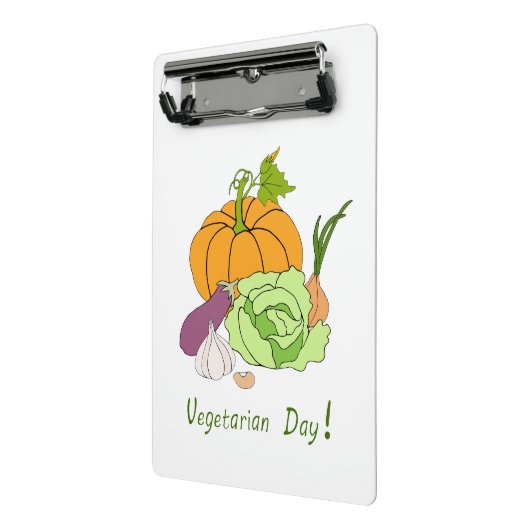 Wereldvegetarisch daglicht mini klembord (Angled2)