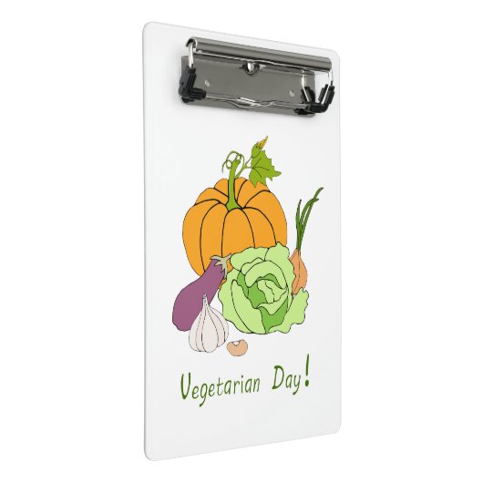 Wereldvegetarisch daglicht mini klembord (Schuin)