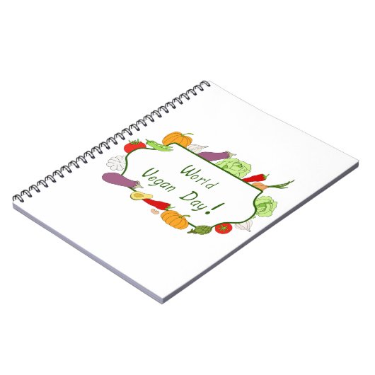 Wereldvegetarisch daglicht notitieboek (Linkerzijde)