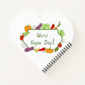 Wereldvegetarisch daglicht notitieboek (Achterkant)