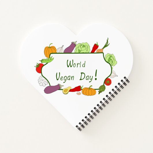 Wereldvegetarisch daglicht notitieboek (Achterkant)