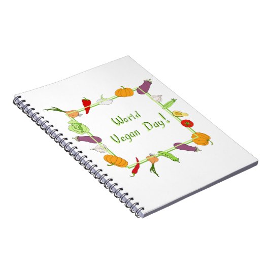 Wereldvegetarisch daglicht notitieboek (Rechterzijde)