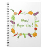 Wereldvegetarisch daglicht notitieboek (Voorkant)