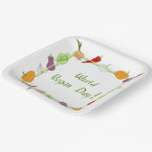 Wereldvegetarisch daglicht papieren bordje (Gebogen)