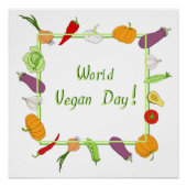 Wereldvegetarisch daglicht perfect poster (Voorkant)