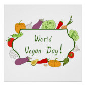 Wereldvegetarisch daglicht perfect poster (Voorkant)