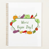 Wereldvegetarisch daglicht planner (Voorkant)
