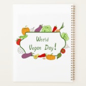 Wereldvegetarisch daglicht planner (Achterkant)
