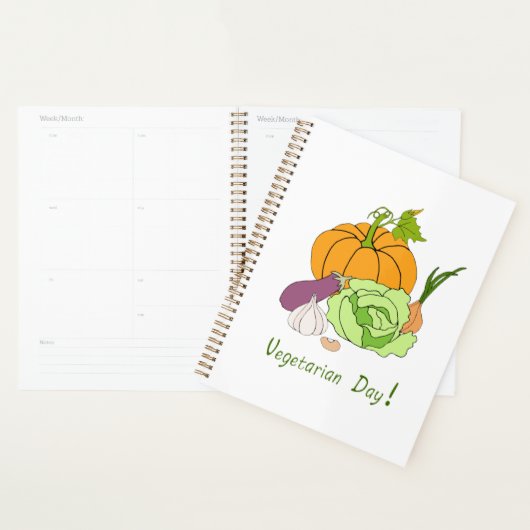 Wereldvegetarisch daglicht planner (Display)