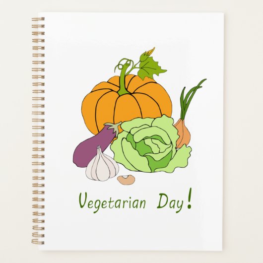 Wereldvegetarisch daglicht planner (Voorkant)