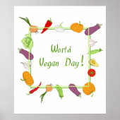 Wereldvegetarisch daglicht poster (Voorkant)