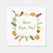 Wereldvegetarisch daglicht servet (Voorkant)