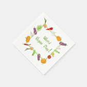 Wereldvegetarisch daglicht servet (Hoek)