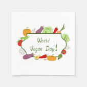 Wereldvegetarisch daglicht servet (Voorkant)