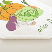 Wereldvegetarisch daglicht sherpa deken (3/4)