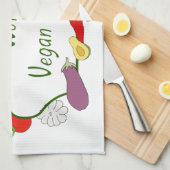 Wereldvegetarisch daglicht theedoek (Quarter Fold)