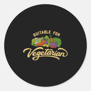 Wereldvegetatieve dag Plant, gebaseerd op de Eat V Ronde Sticker