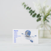 Wereldverbinding Visitekaartje (Staand voorkant)