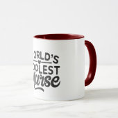 wereldverpleegster met de allernieuwste pret op he mok (Voorkant rechts)