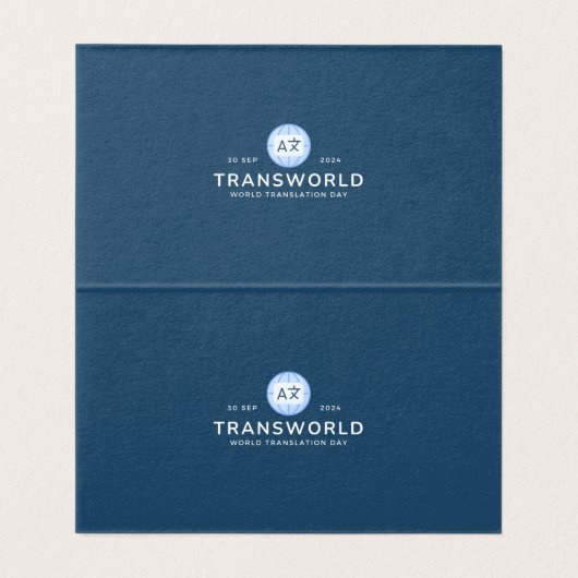 Wereldvertalingsdag Kaart (Binnenkant ongevouwen)