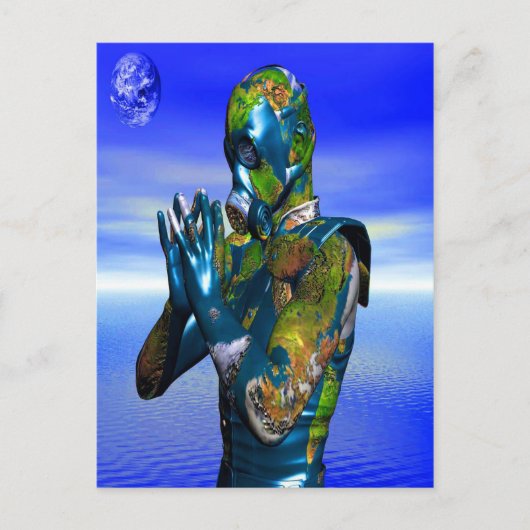 Wereldvervuiling Briefkaart (Voorkant)