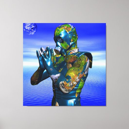 Wereldvervuiling Canvas Afdruk (Voorkant)