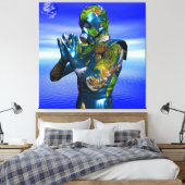 Wereldvervuiling Canvas Afdruk (Insitu (Slaapkamer))