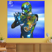 Wereldvervuiling Canvas Afdruk (Insitu (Woonkamer))