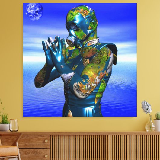 Wereldvervuiling Canvas Afdruk (Insitu (Woonkamer))