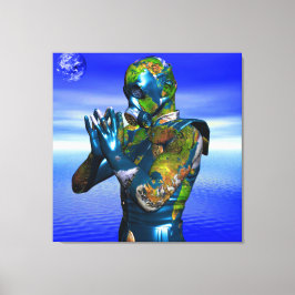 Wereldvervuiling Canvas Afdruk