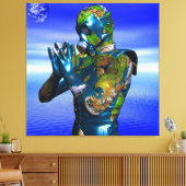 Wereldvervuiling Canvas Afdruk (Insitu (Woonkamer))