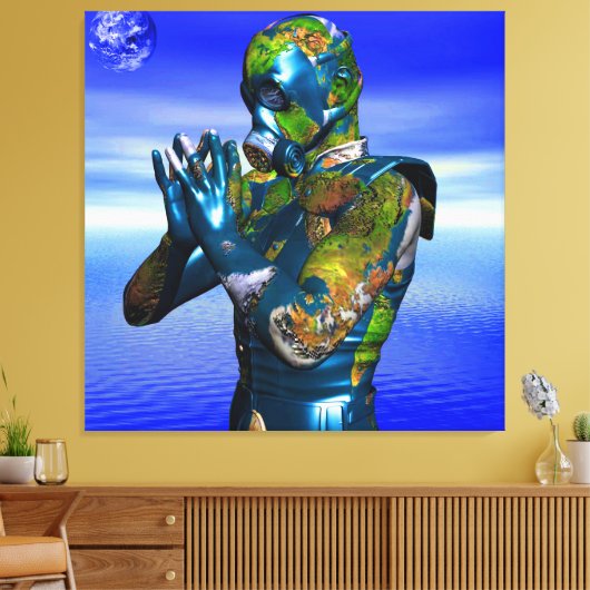 Wereldvervuiling Canvas Afdruk (Insitu (Woonkamer))