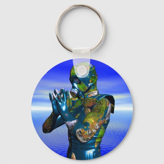 Wereldvervuiling Sleutelhanger (Voorkant)