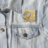 Wereldveteranen Vierkante Button 5,1 Cm (In situ)