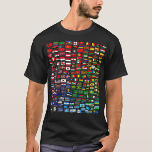 Wereldvlag internationale vlag voor Koelvaart T-shirt