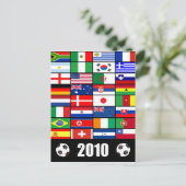 Wereldvlaggen 2010 briefkaart (Staand voorkant)