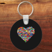 Wereldvlaggen Aarde Dag Sleutelhanger (Voorkant)