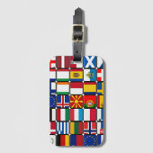 Wereldvlaggen Bagagelabel (Voorkant (verticaal))