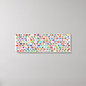 Wereldvlaggen Canvas Afdruk (Voorkant)