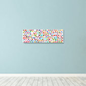 Wereldvlaggen Canvas Afdruk (Insitu (Houten vloer))